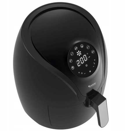 Frytkownica beztłuszczowa TurboTronic frytownica cyfrowa poj. 3,5L kosz 1.2KG 50-200°C 1400W Srebrna TT-AF9D SILVER