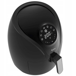 Frytkownica beztłuszczowa TurboTronic frytownica cyfrowa poj. 3,5L kosz 1.2KG 50-200°C 1400W Srebrna TT-AF9D SILVER