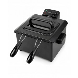 Frytownica olejowa frytkownica TurboTronic 2 kosze regulacja temperatury do 190° 5L 2200W Czarna TT-DF3 BLACK