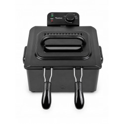 Frytownica olejowa frytkownica TurboTronic 2 kosze regulacja temperatury do 190° 5L 2200W Czarna TT-DF3 BLACK
