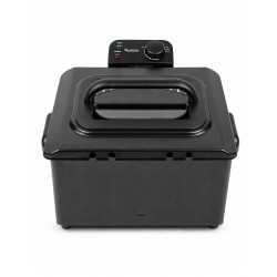 Frytownica olejowa frytkownica TurboTronic 2 kosze regulacja temperatury do 190° 5L 2200W Czarna TT-DF3 BLACK