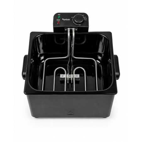 Frytownica olejowa frytkownica TurboTronic 2 kosze regulacja temperatury do 190° 5L 2200W Czarna TT-DF3 BLACK