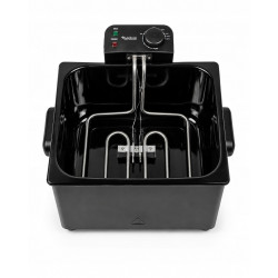 Frytownica olejowa frytkownica TurboTronic 2 kosze regulacja temperatury do 190° 5L 2200W Czarna TT-DF3 BLACK