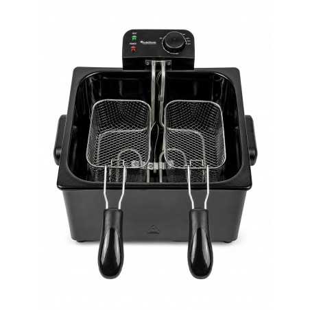 Frytownica olejowa frytkownica TurboTronic 2 kosze regulacja temperatury do 190° 5L 2200W Czarna TT-DF3 BLACK