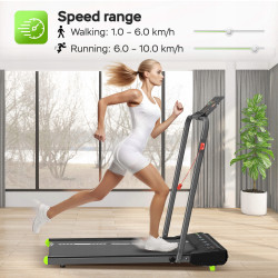 Bieżnia elektryczna domowa do chodzenia TurboTronic do biegania składana do domu 1-10 km/h waga do 120 kg Czarna ST-520