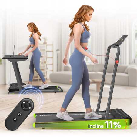 Bieżnia elektryczna domowa do chodzenia TurboTronic do biegania składana do domu 1-10 km/h waga do 120 kg Czarna ST-520