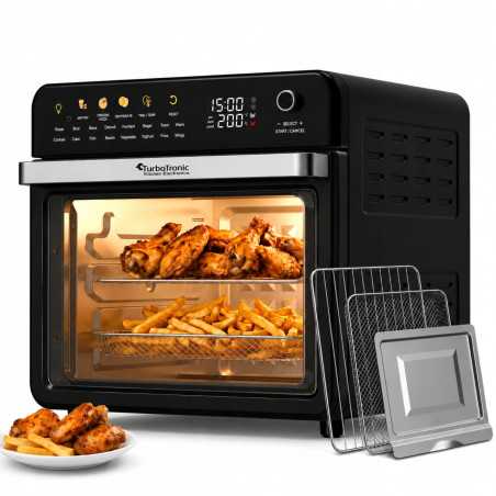Piekarnik elektryczny TurboTronic z funkcją powietrznej Air Fryer Grill 40-230°c 34L 2100w Czarny TT-AFO330 BLACK
