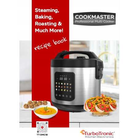 Multicooker parowar szybkowar TurboTronic kombiwar garnek elektryczny frytownica 5L 860W srebrny
