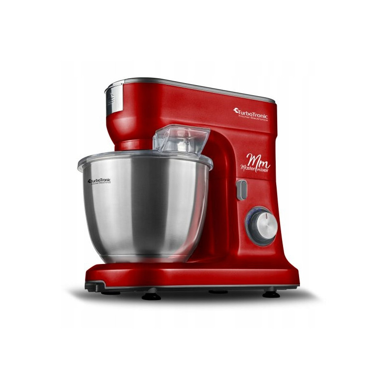 Planetarny robot kuchenny TurboTronic mikser Premium Line misa 6,5L mocny moc 1200W Czerwony