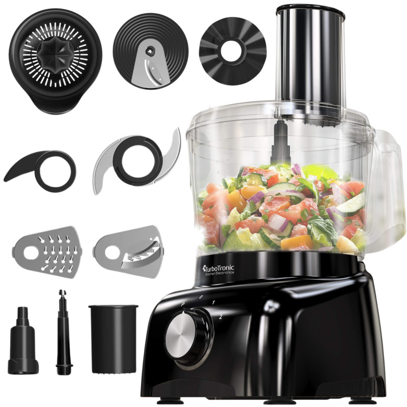Malakser TurboTronic robot kuchenny mikser tarka 800W 1,2L Czarny