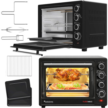 Piekarnik elektryczny TurboTronic 35L termobieg rożno grill 1600W TT-EV35