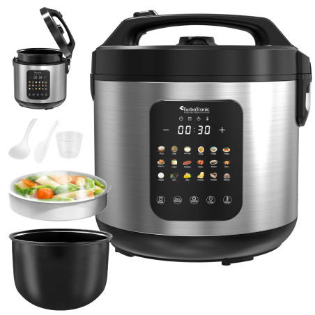 Multicooker parowar szybkowar kombiwar TurboTronic garnek elektryczny frytownica 5L 865W Srebrny TT-DMC18 SILVER
