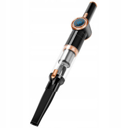 Odkurzacz ręczny samochodowy bezprzewodowy TurboTronic TT-CT20 90W 15kPa wyświetlacz LED HEPA złoty