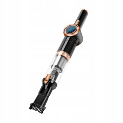 Odkurzacz ręczny samochodowy bezprzewodowy TurboTronic TT-CT20 90W 15kPa wyświetlacz LED HEPA złoty