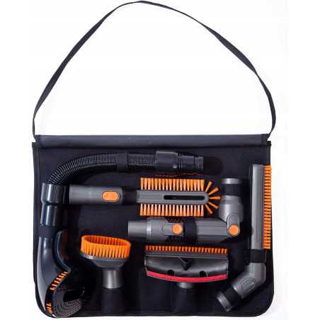 Odkurzacz pionowy bezprzewodowy TurboTronic TT-VS180 cyklonowy 180W 22.2V HEPA LED akcesoria niebieski