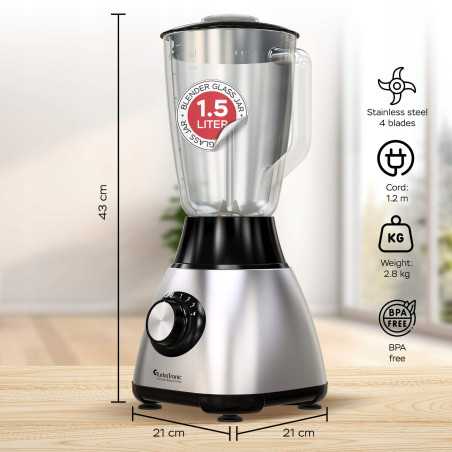 Outlet Blender kielichowy TurboTronic electromix max 1200W kruszy lód poj. 1,5L