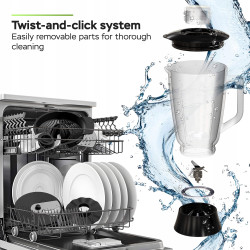 Outlet Blender kielichowy TurboTronic electromix max 1200W kruszy lód poj. 1,5L