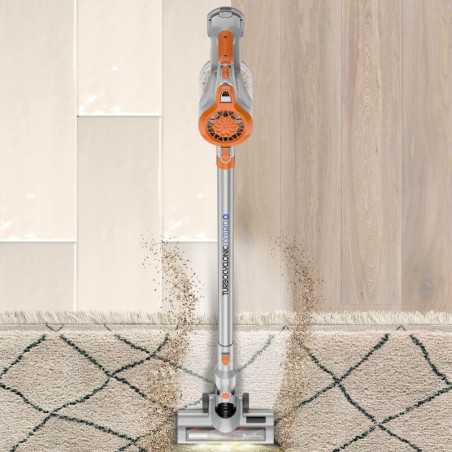 Outlet Odkurzacz pionowy bezprzewodowy TurboTronic IQ8 120W 22.2V HEPA szczotka dla psa ssawki Pomarańczowy