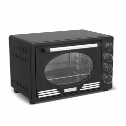 Outlet Retro piekarnik elektryczny TurboTronic termoobieg rożno 45L 2000W Czarny