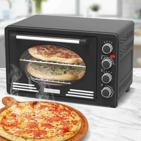 Outlet Retro piekarnik elektryczny TurboTronic termoobieg rożno 45L 2000W Czarny