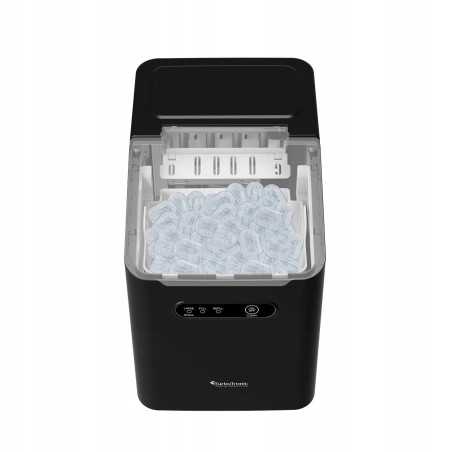 Outlet Kostkarka do lodu TurboTronic maszyna do kostek 10kg/24h 6-7min/cykl 2 rozmiary ICE Frappe 110W Czarna