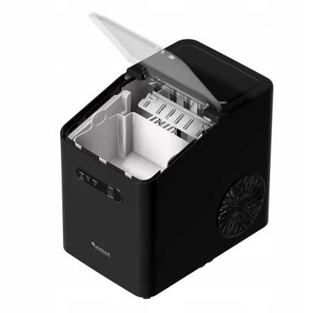 Outlet Kostkarka do lodu TurboTronic maszyna do kostek 10kg/24h 6-7min/cykl 2 rozmiary ICE Frappe 110W Czarna