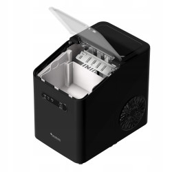 Outlet Kostkarka do lodu TurboTronic maszyna do kostek 10kg/24h 6-7min/cykl 2 rozmiary ICE Frappe 110W Czarna
