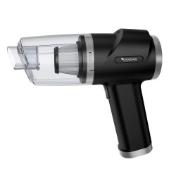 Outlet Odkurzacz ręczny samochodowy TurboTronic 2w1 dmuchawa do auta domu LED 5kpa gniazdo USB C Srebrny