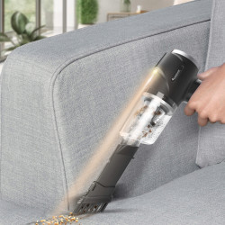 Outlet Odkurzacz ręczny samochodowy TurboTronic 2w1 dmuchawa do auta domu LED 5kpa gniazdo USB C Srebrny