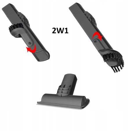 Outlet Odkurzacz ręczny TurboTronic bezprzewodowy bezworkowy 12 kpa Super mocny Czarny