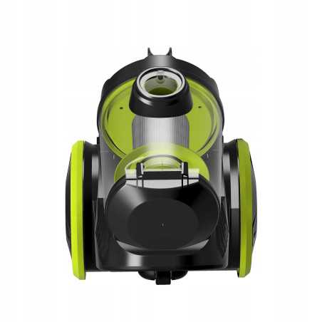 Outlet Odkurzacz tradycyjny TurboTronic bezworkowy cyklonowy mocny szczotka do paneli 700w Zielony