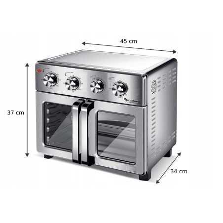 Outlet Piekarnik elektryczny TurboTronic rożno frytownica grill 32L 1700w Srebrny