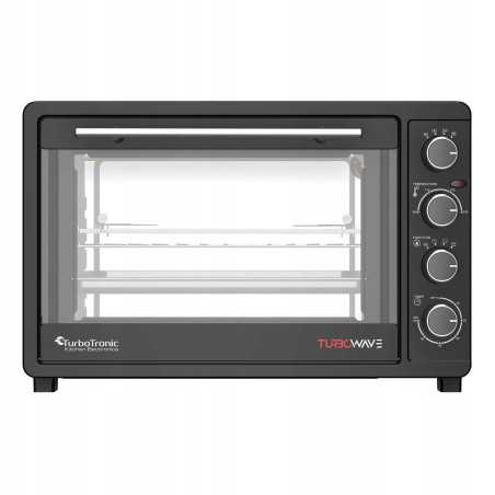 Outlet Piekarnik elektryczny TurboTronic termoobieg rożno grill 45L 2000W Czarny