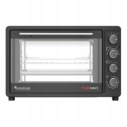 Outlet Piekarnik elektryczny TurboTronic termoobieg rożno grill 45L 2000W Czarny