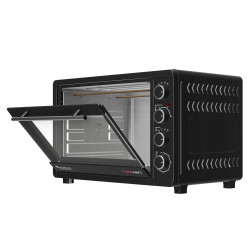 Outlet Piekarnik elektryczny TurboTronic termoobieg rożno grill 45L 2000W Czarny