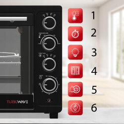 Outlet Piekarnik elektryczny TurboTronic 35L termobieg rożno grill 1600W