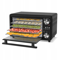 Outlet Suszarka spożywcza do grzybów i owoców TurboTronic TT-FD14 dehydrator 14L 350W 30-80°C czarna
