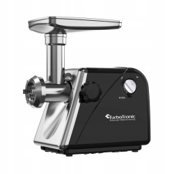 Outlet Maszynka do mielenia mięsa TurboTronic do kiełbasy pierników ciastek akcesoria 3 sita moc 2000W Czarna