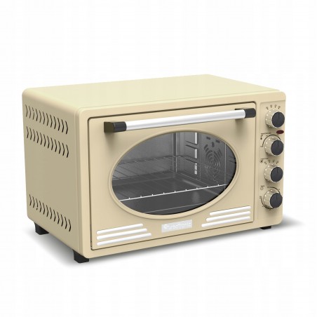 Retro piekarnik elektryczny TurboTronic termoobieg rożno 45L 2000W Cream TT-EV45R CREAM