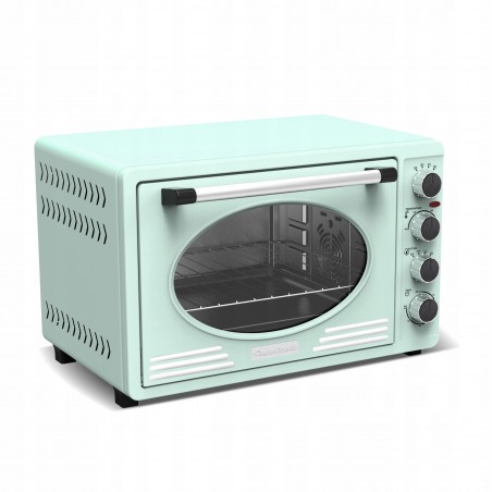 Retro piekarnik TurboTronic termoobieg rożno 45L 2000w Turkusowy TT-EV45R TURQUOISE