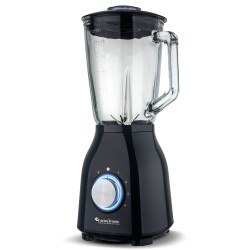 Blender kielichowy TurboTronic szklany max 1400W kruszy lód poj. 1,5L Czarny TT-BG6 BLACK