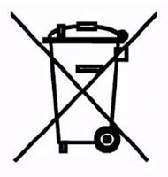 Symbol przekreślonego kosza - Zakaz wyrzucania do kosza